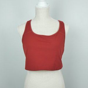 Old Navy Rust Orange Racer Back Go Dry Sports Bra 1X Plus Size Athletic 1X XL